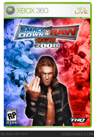 WWE SmackDown! vs. RAW 2008 box cover