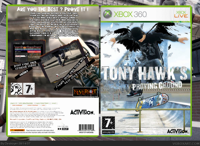 Tony Hawk's Proving Ground box cover