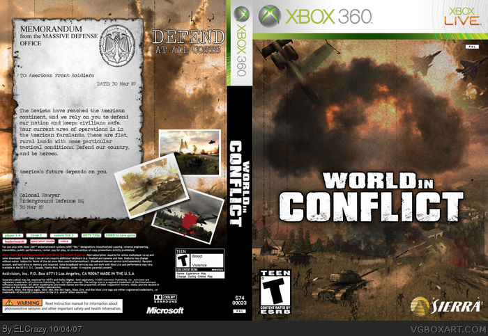 World in Conflict box art cover