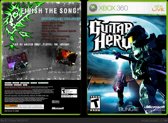 Guitar Hero: Halo Edition box art cover