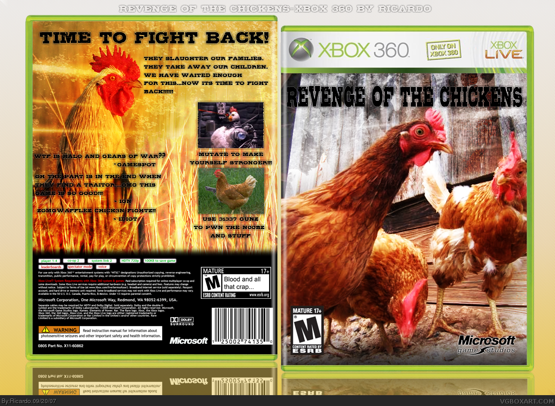 Revenge of the Chickens box cover