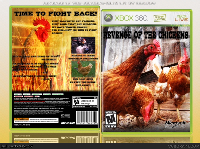 Revenge of the Chickens box art cover