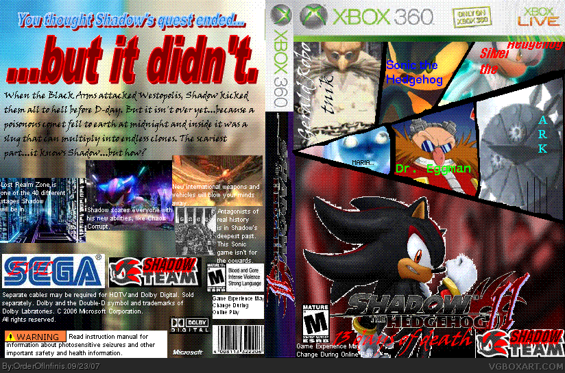 Shadow the Hedgehog II: 13 Days of Death box cover
