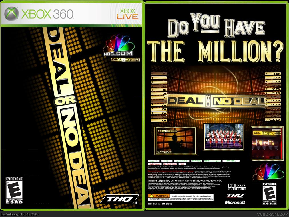 Deal or No Deal box cover