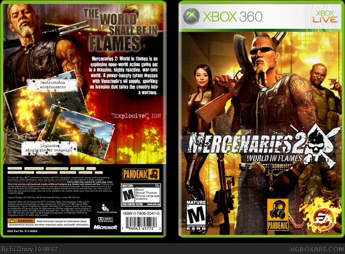 Mercenaries 2: World in Flames box art cover