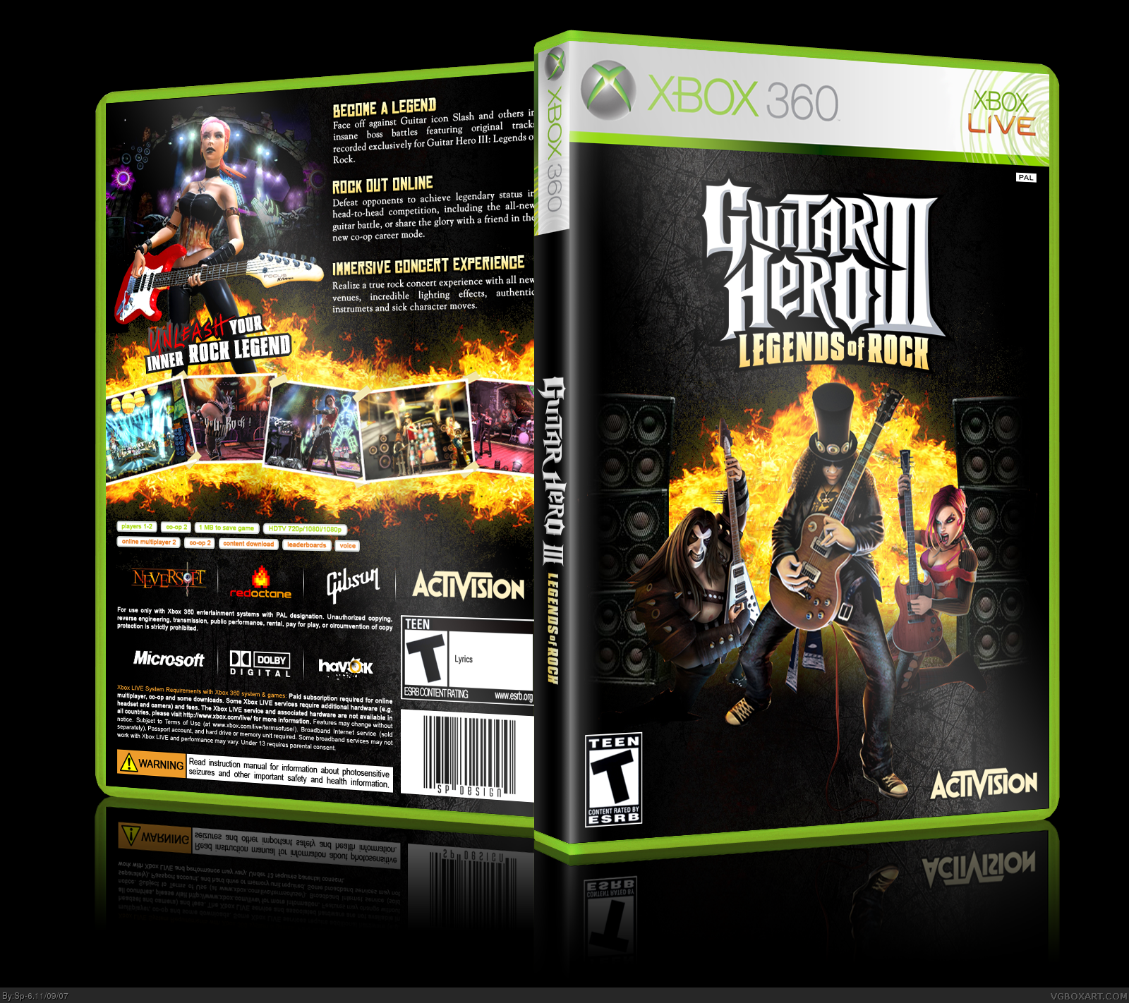 Guitar Hero III: Legends of Rock box cover