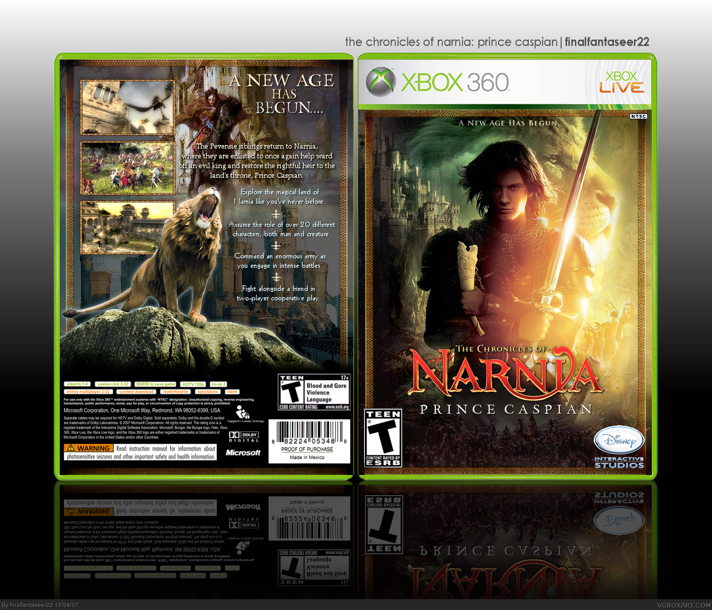 The Chronicles of Narnia: Prince Caspian box cover
