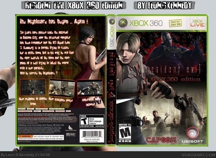 Resident Evil 4  XBOX 360 Edition box art cover