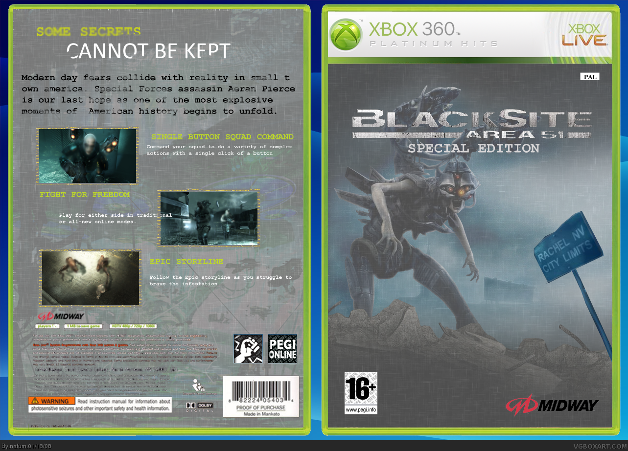 BlackSite Area 51 Special Edition (Platinum Hits) box cover