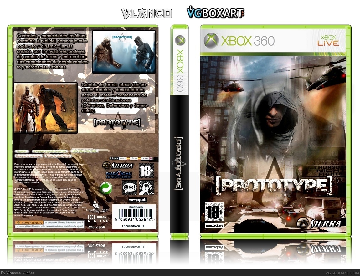 Prototype's Creed box cover