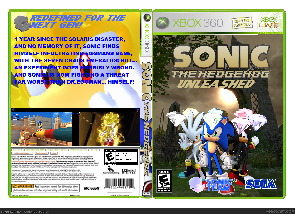 Sonic The Hedgehog Unleashed box cover