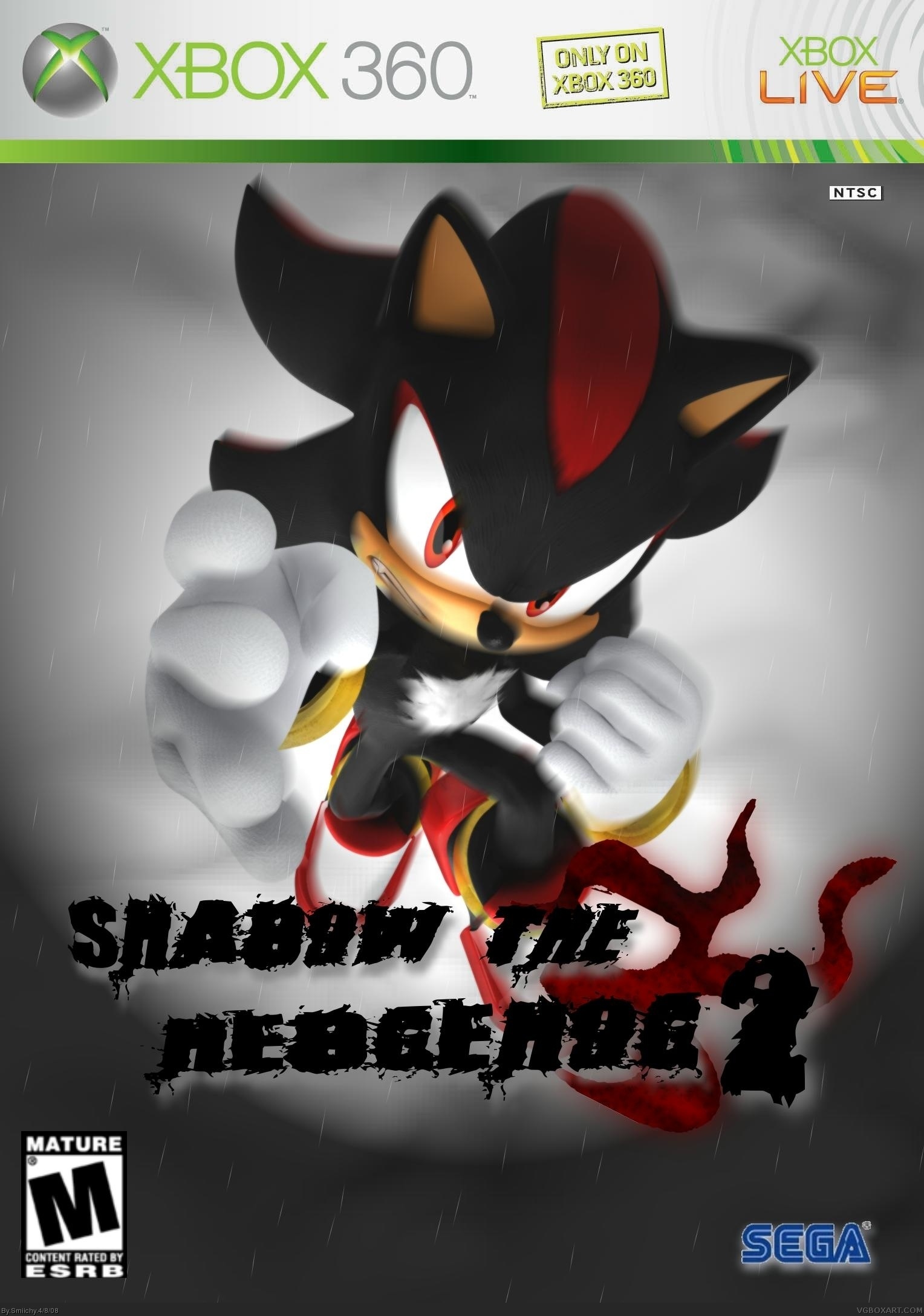 Shadow The Hedgehog 2 box cover