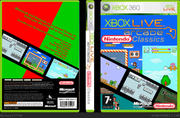 XBOX Live Arcade: Nintendo Classics box art cover