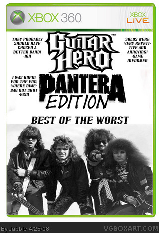 Guitar Hero: Pantera box cover