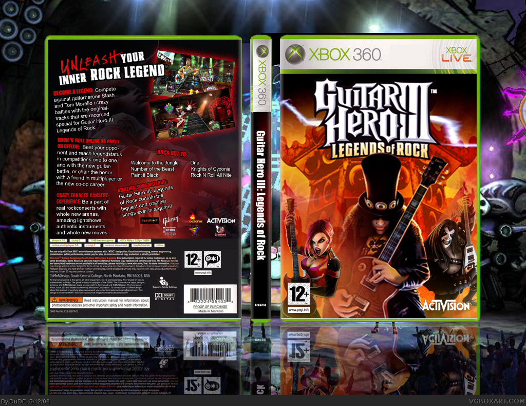 Guitar Hero III: Legends of Rock box cover