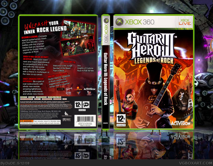 Guitar Hero III: Legends of Rock box art cover