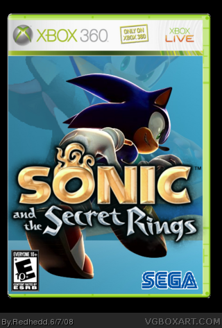 Sonic and The Secret  Rings box cover