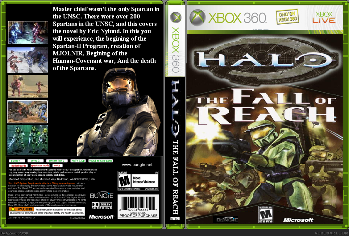 Halo: The Fall of Reach box cover