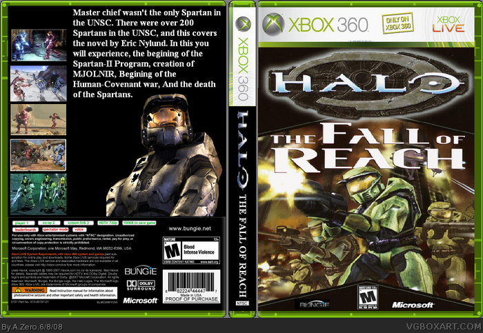 Halo: The Fall of Reach box art cover