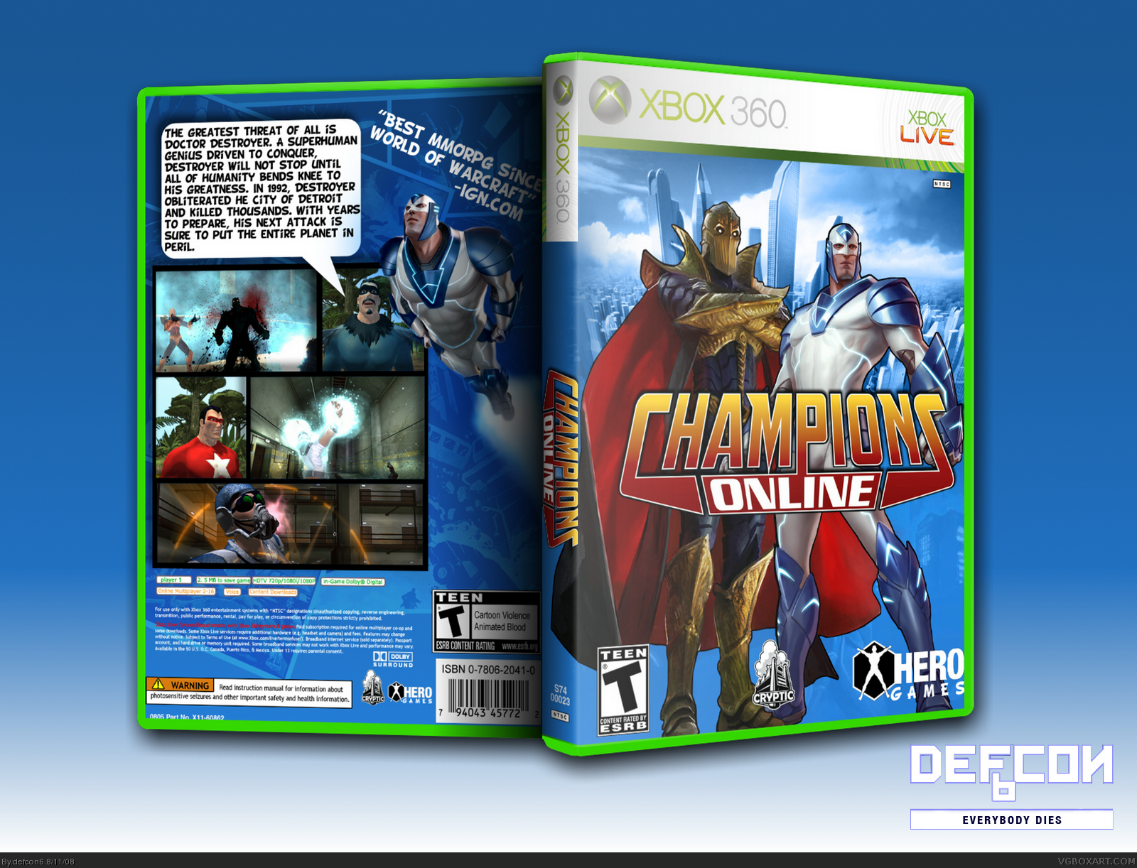 Champions Online box cover