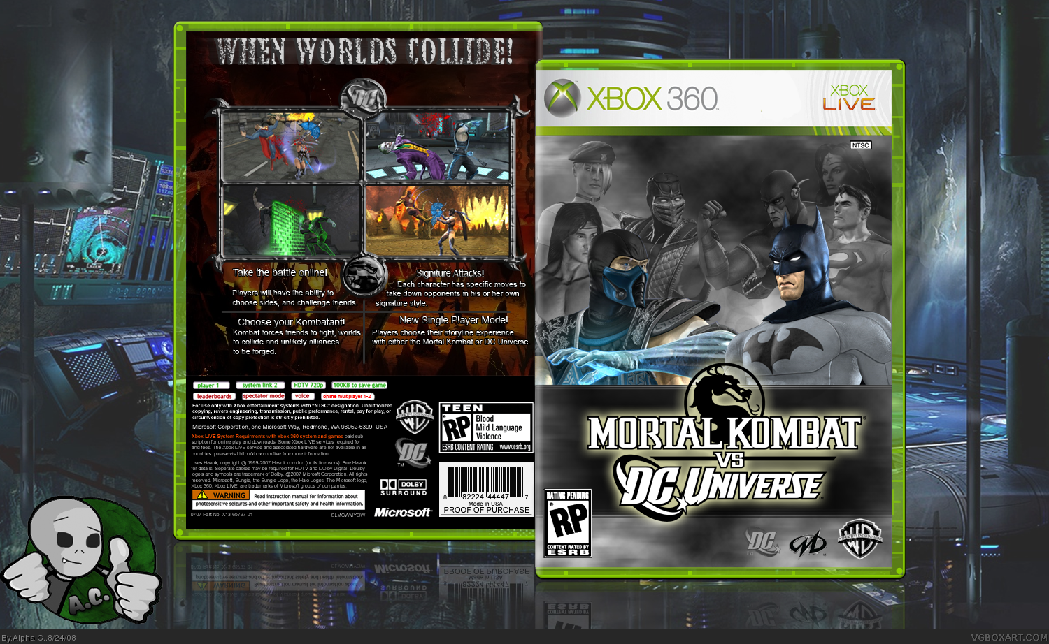 Mortal Kombat vs. DC Universe box cover