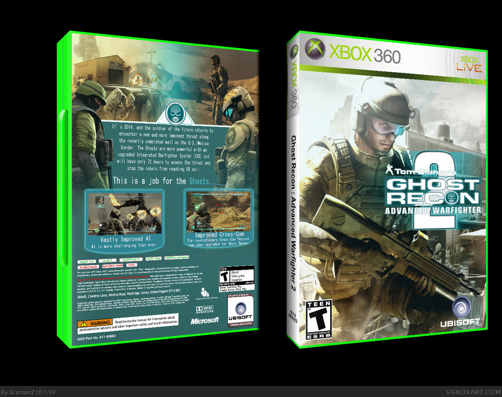Ghost recon Advanced Warfighter 2 box cover