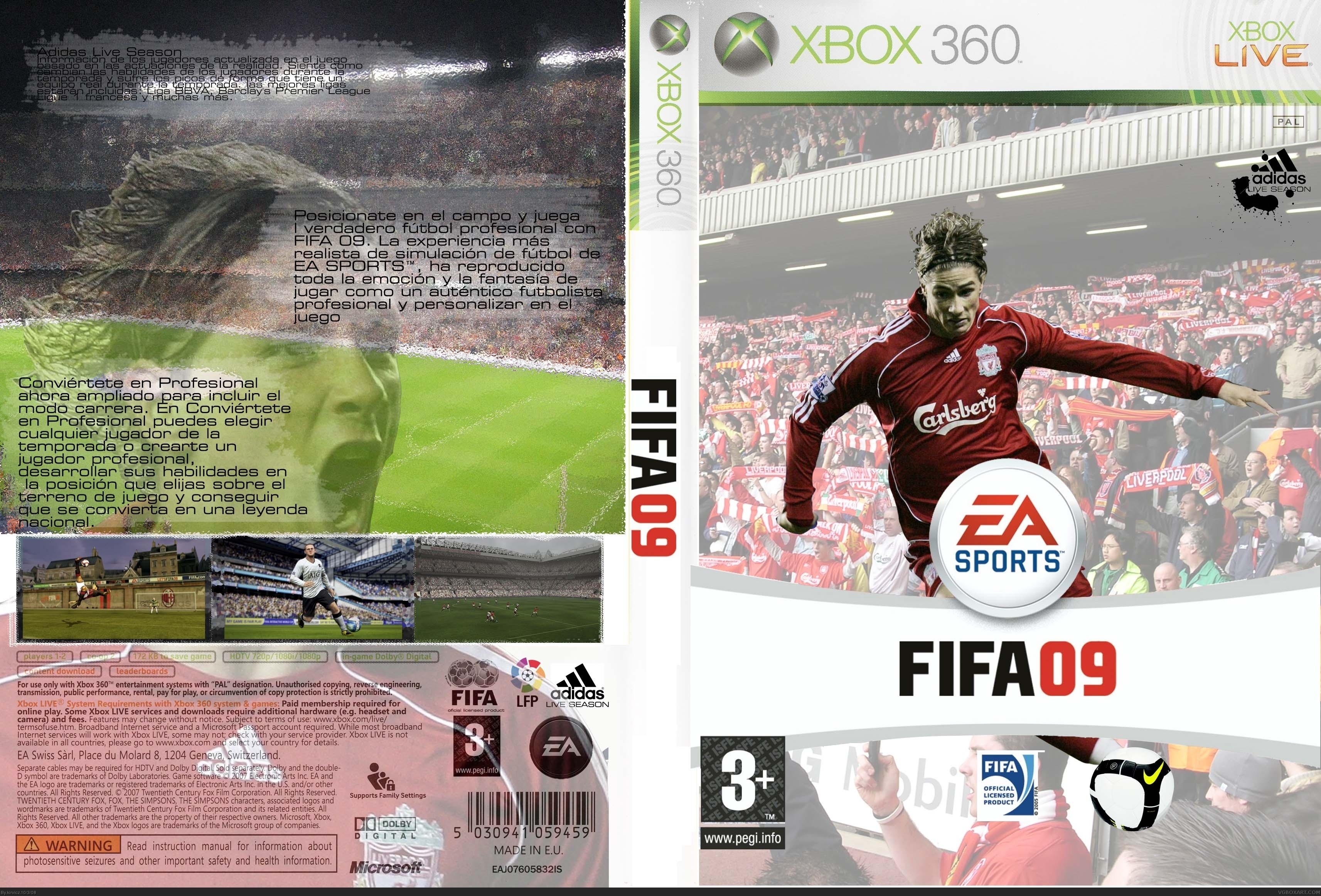 FIFA 09 box cover