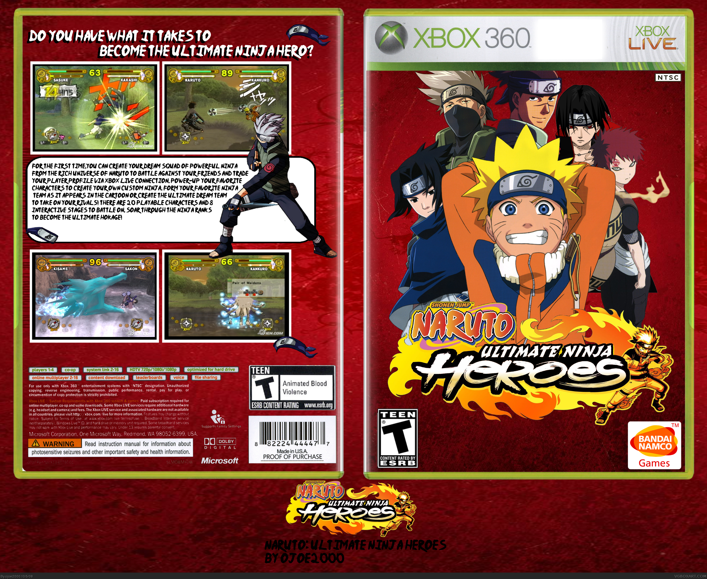 Naruto: Ultimate Ninja Heroes box cover