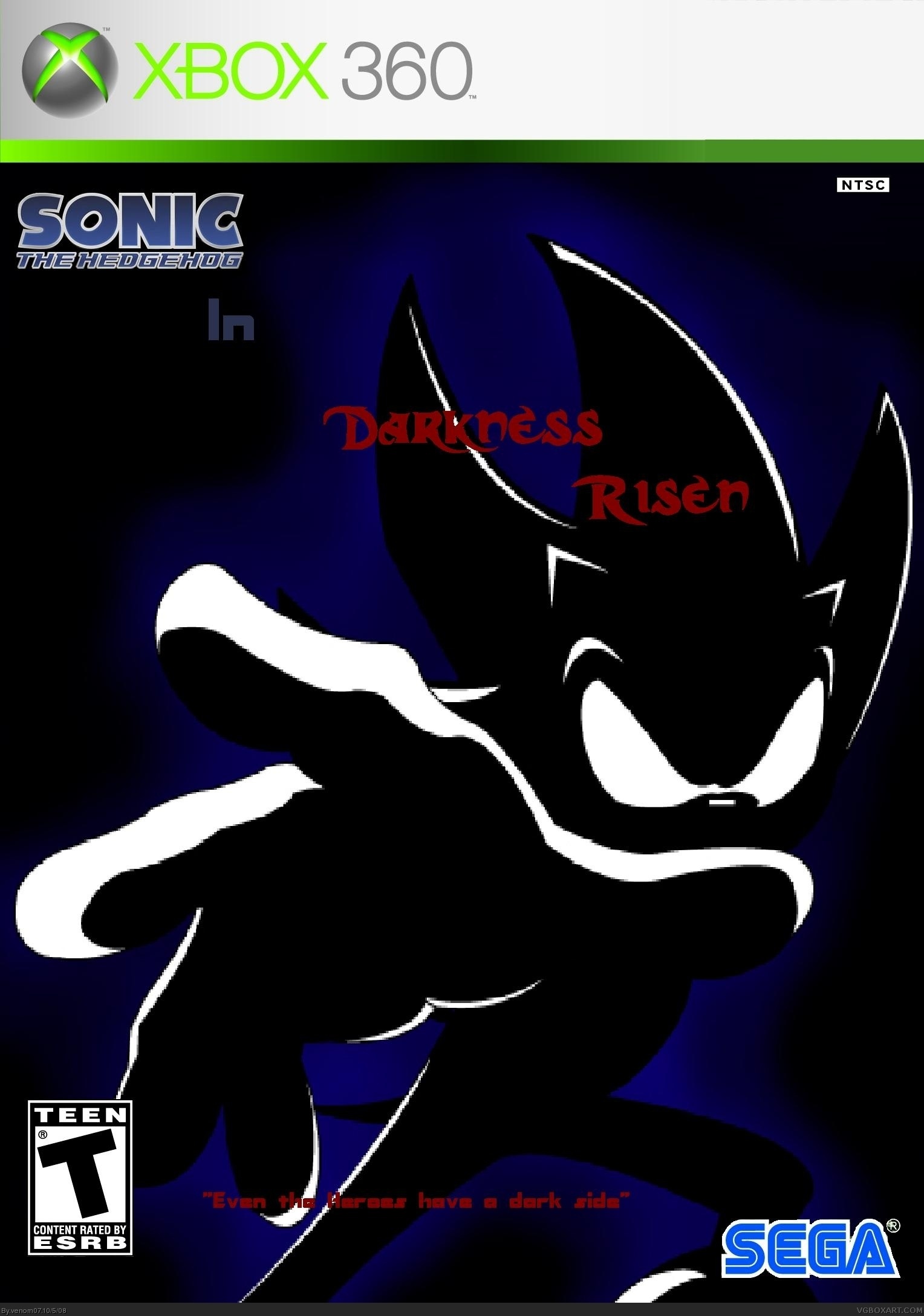 Sonic the hedgehog 2 :Darkness Risen box cover