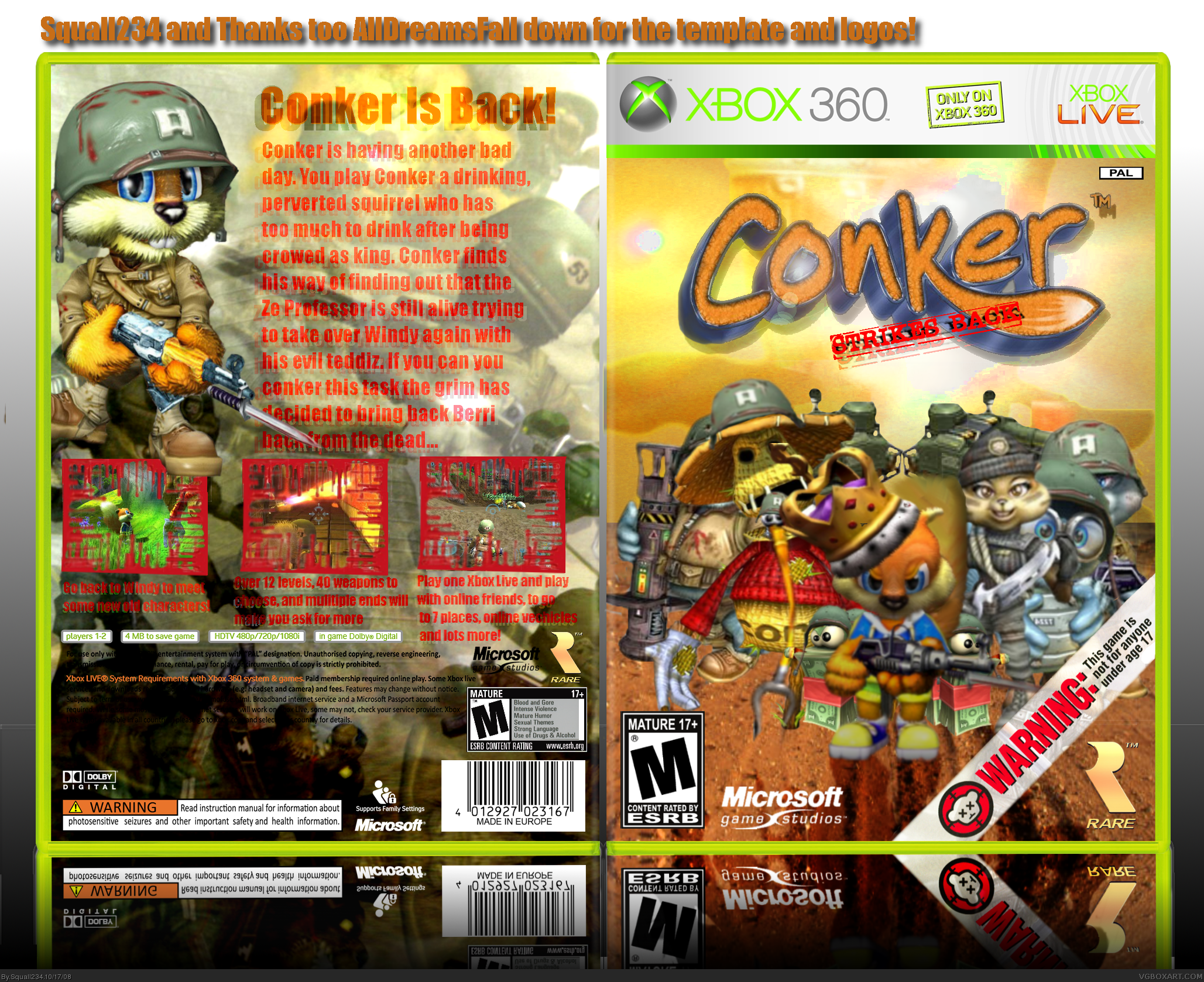 Conker: Strikes Again box cover