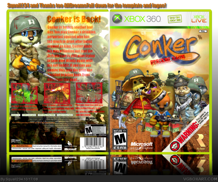 Conker: Strikes Again box art cover