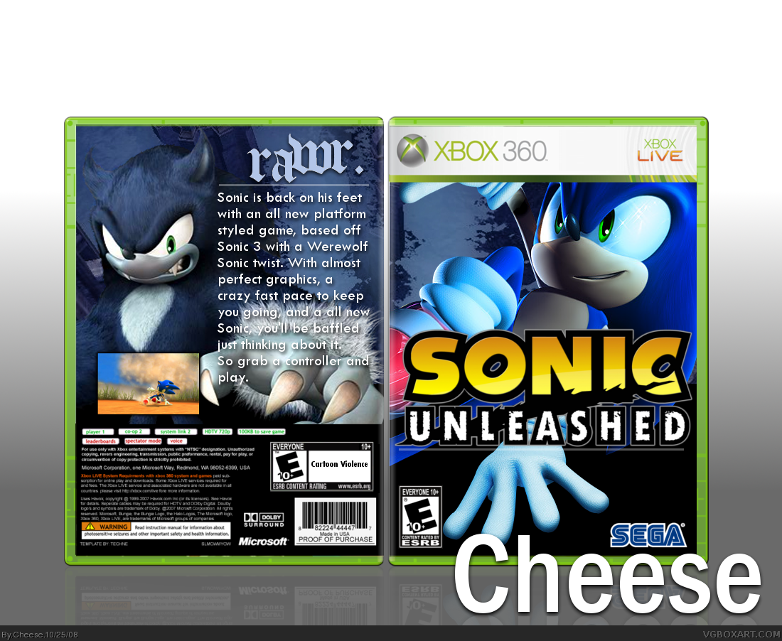 Sonic Unleashed box cover