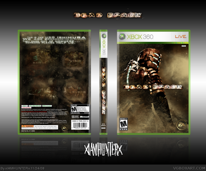 Dead Space Xbox 360 Box Art Cover By Xiamhunterx