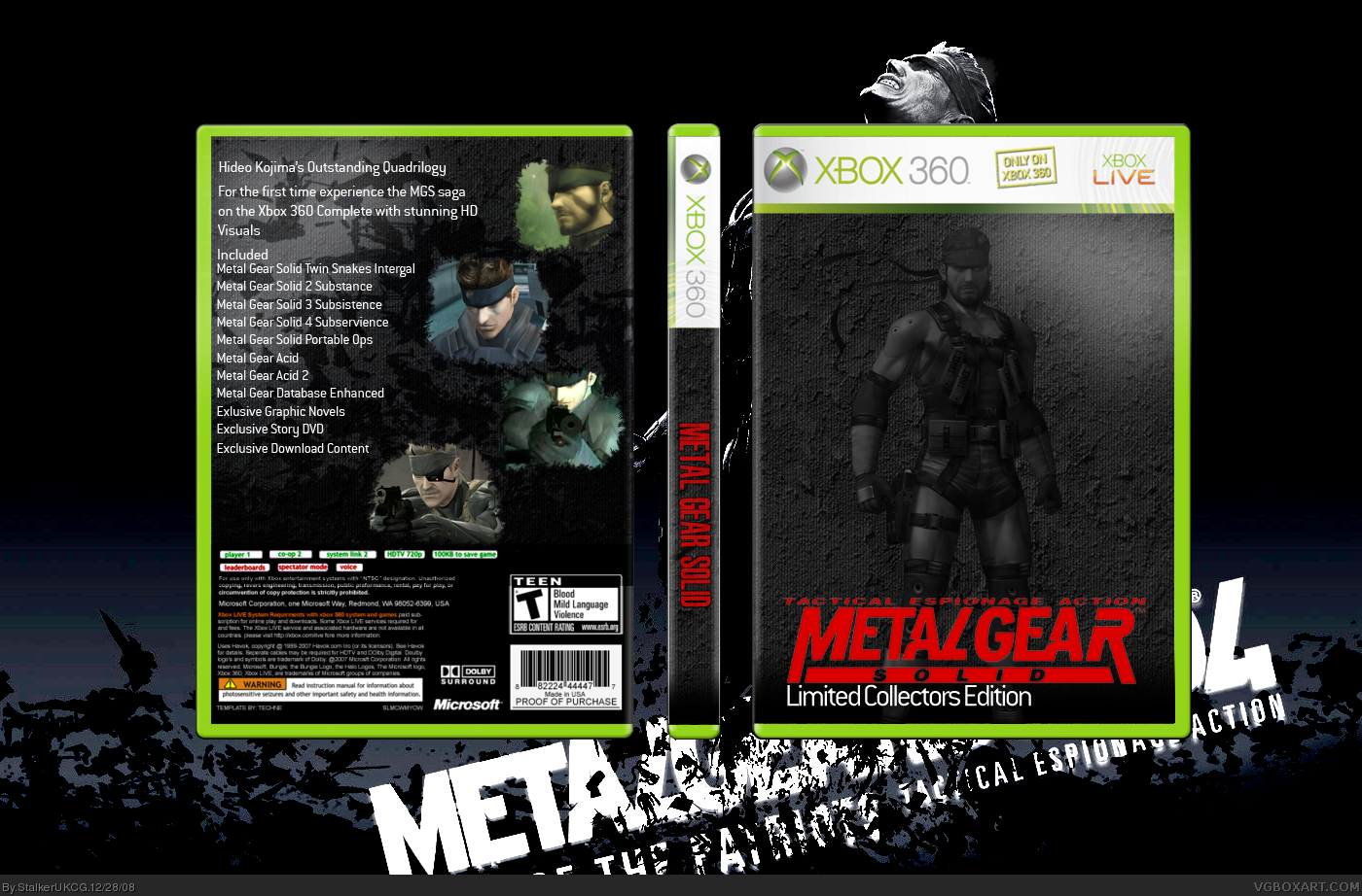 Metal Gear Solid Saga, Limited Collectors Edition box cover
