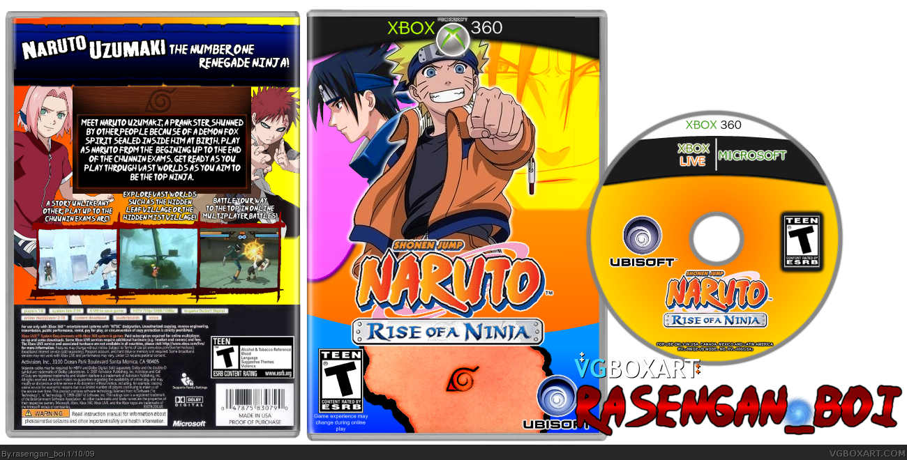 Naruto: Rise of a NInja box cover