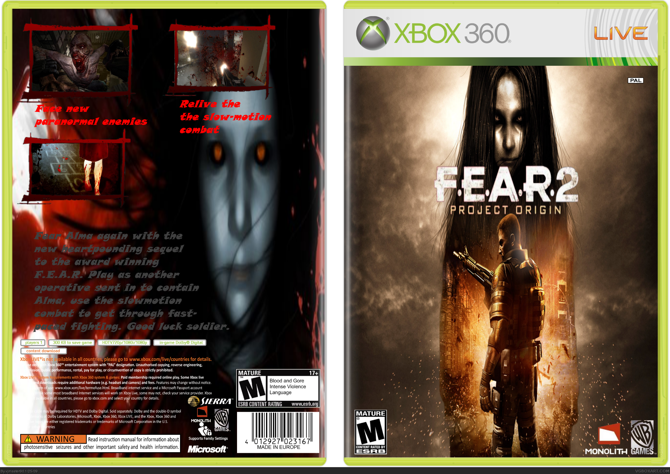 F.E.A.R. 2 Project Origin box cover