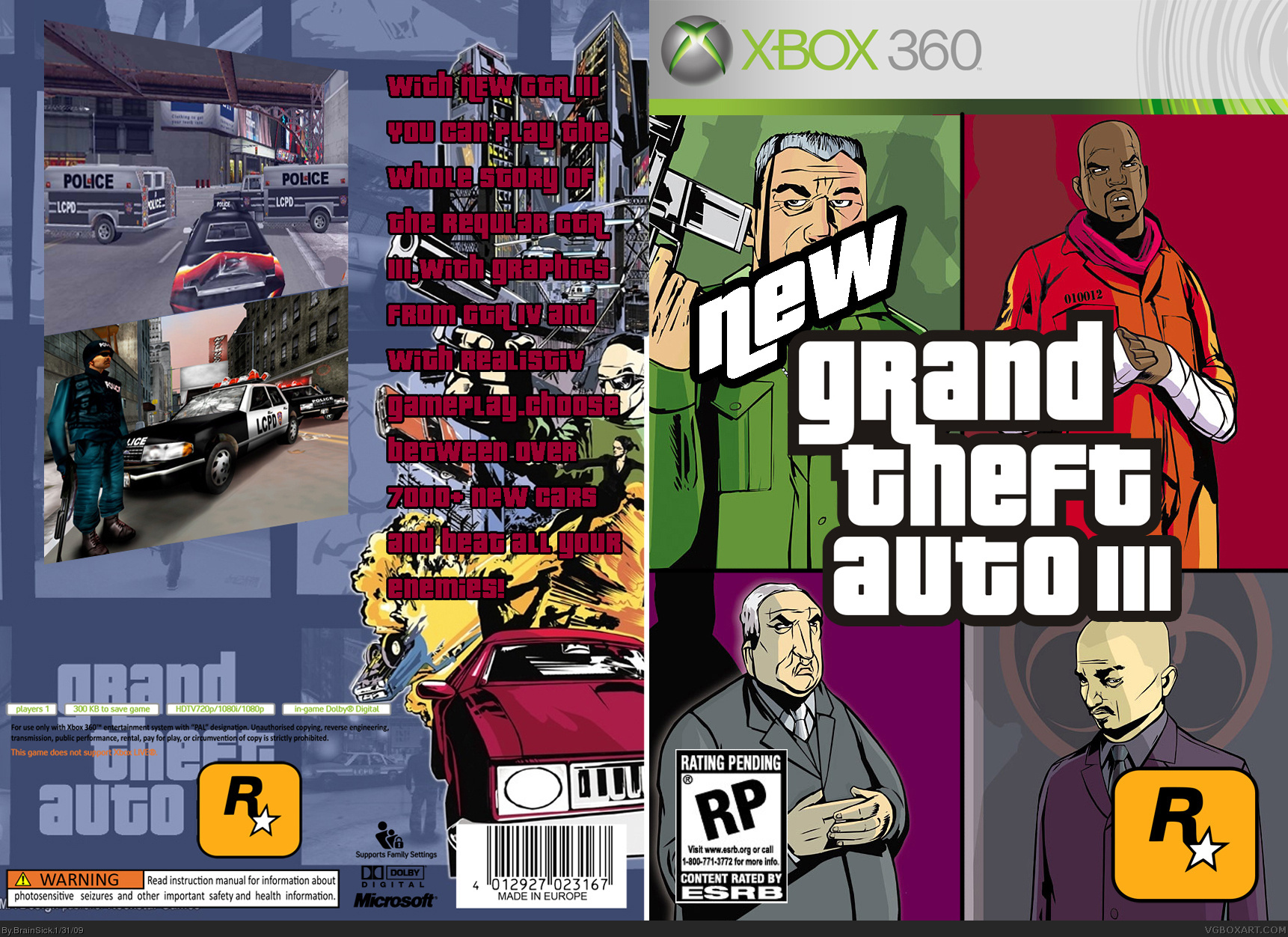 New Grand Theft Auto III box cover