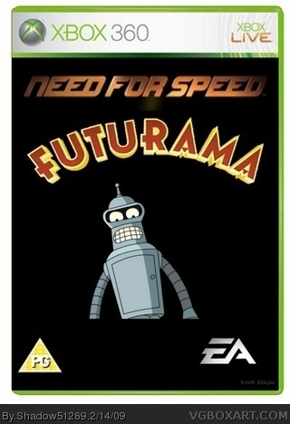 Need For Speed; Futurama box cover