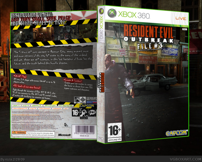 Resident Evil Outbreak File #3 box art cover