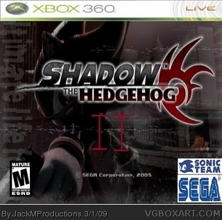 Shadow The Hedgehog 2 box art cover