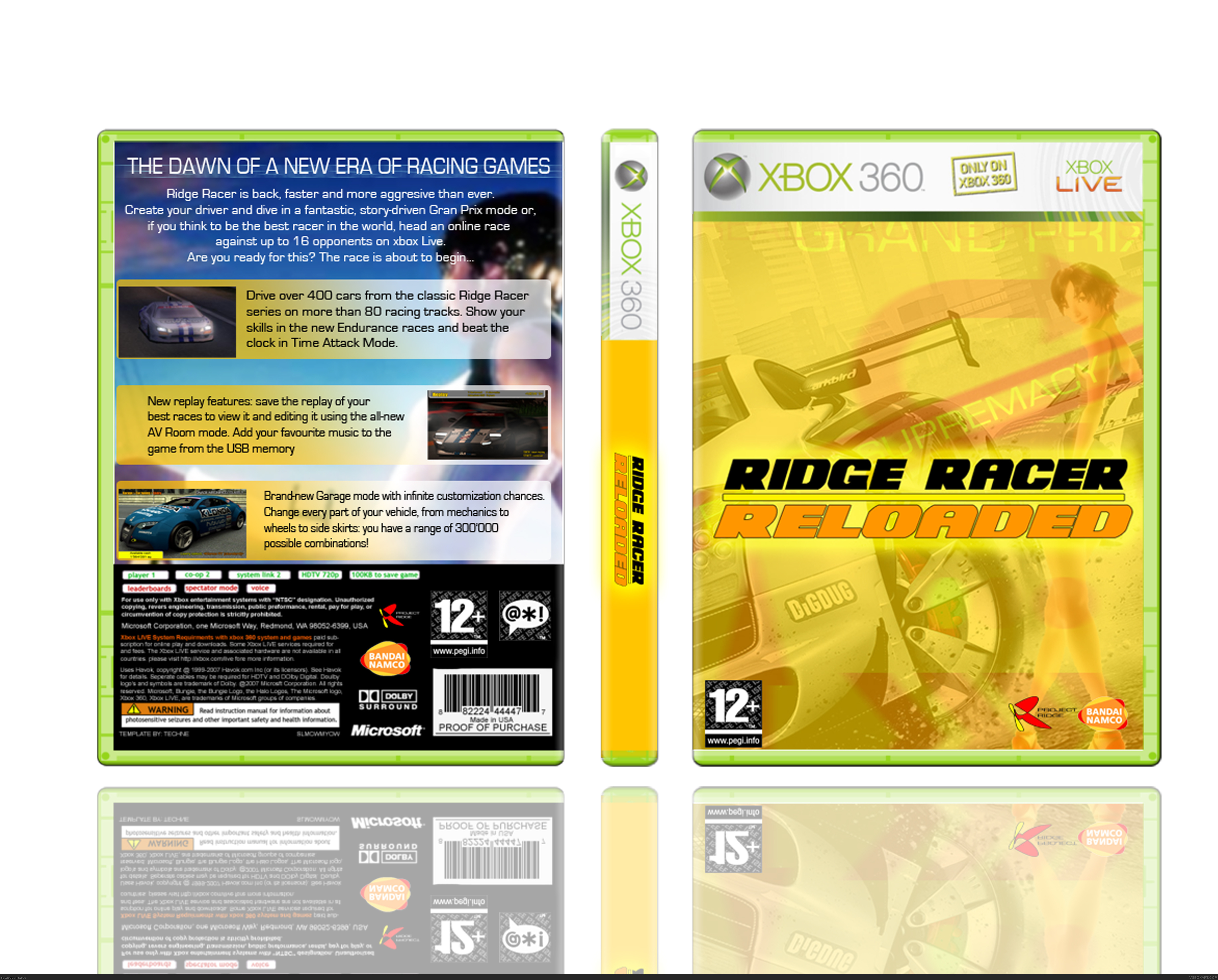 Ridge Racer Reloaded box cover