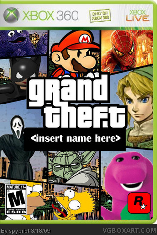 Grand Theft Insert Name Here box cover