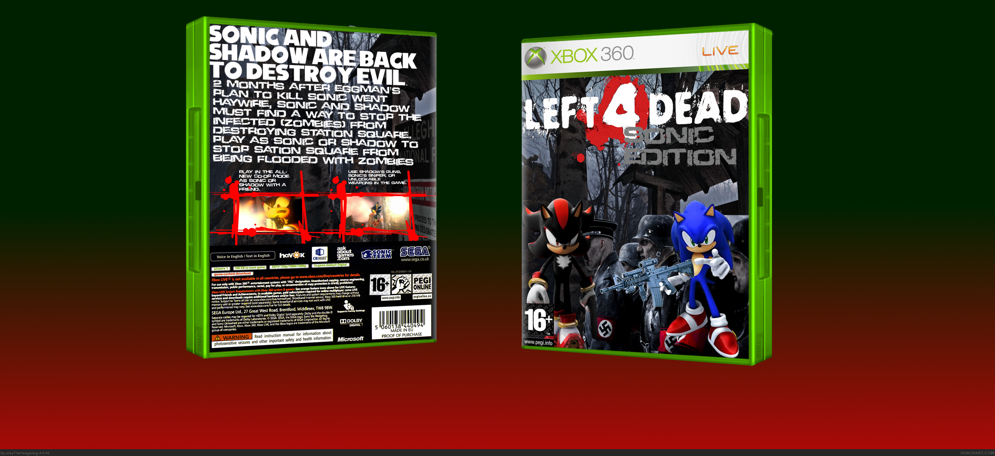 Left 4 Dead: Sonic Edition box cover