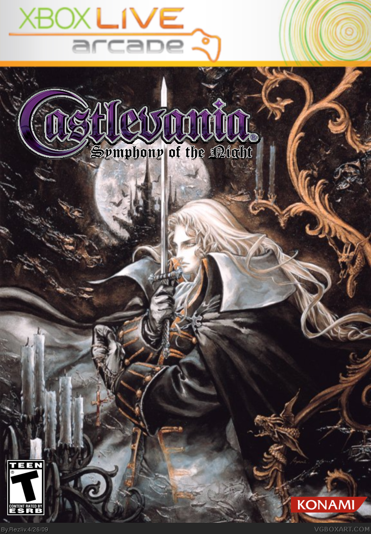 Castlevania Symphony of the Night box cover