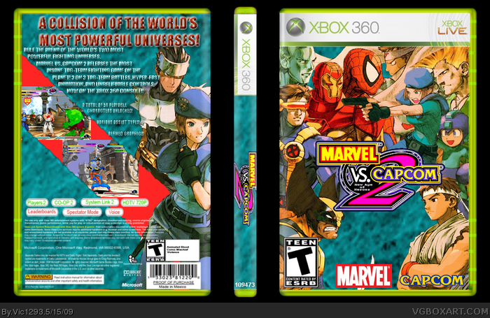 Marvel Vs. Capcom 2 box art cover