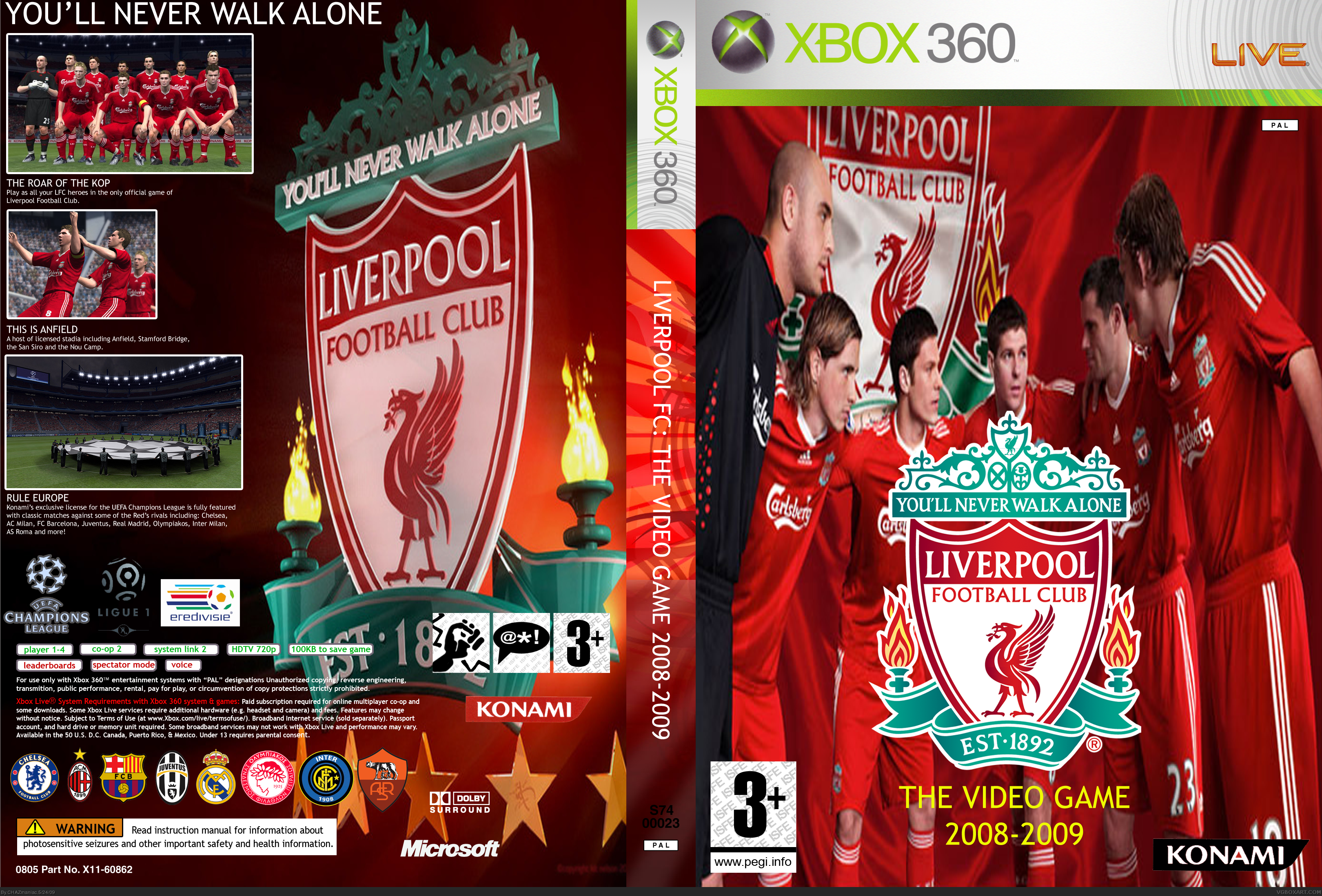 Liverpool FC The Video Game 2008-2009 box cover