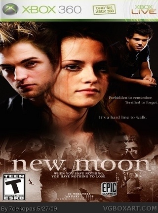 The Twilight Saga: New Moon box art cover