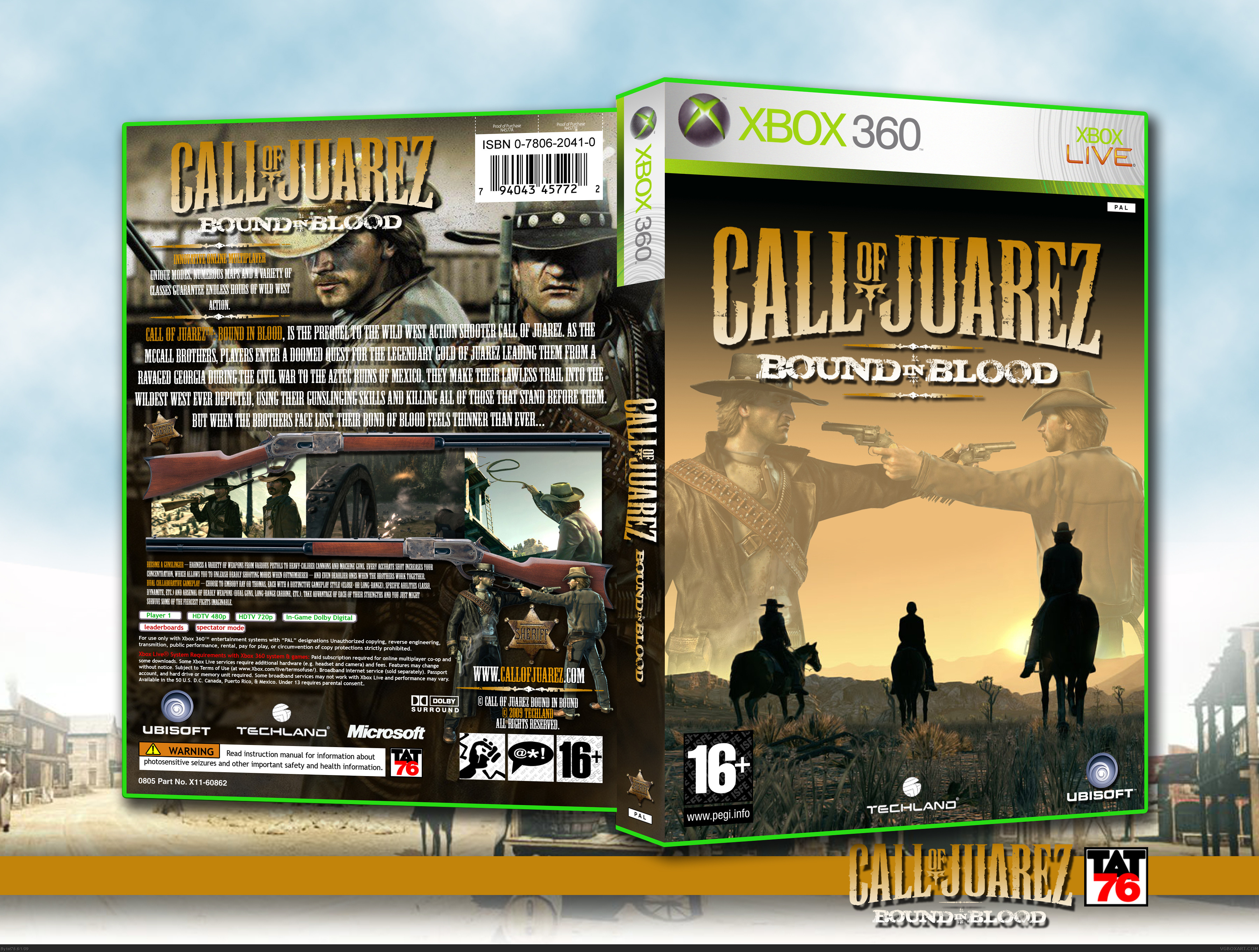 Call of Juarez: Bound in Blood box cover