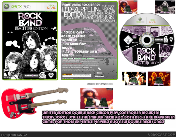 Rock Band: Led Zeppelin box art cover
