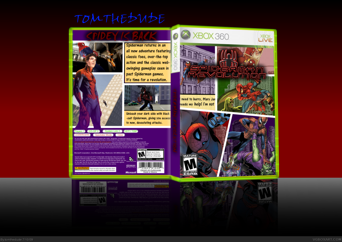 Spiderman Revolution box cover
